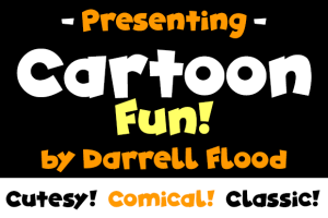 Alternative view of Cartoon Fun Font