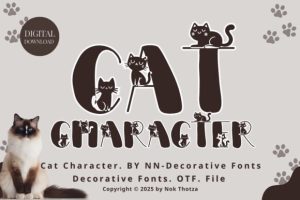 Cat Character Font