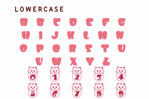 Alternative view of Cat Cute Font