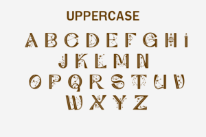 Alternative view of Celestial Body Font