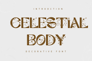 Celestial Body Font