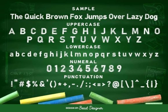 Chalk Board Font - Image 2