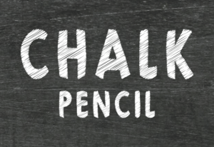 Alternative view of Chalk Pencil Font