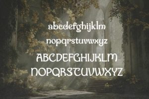 Alternative view of Chapman House Font