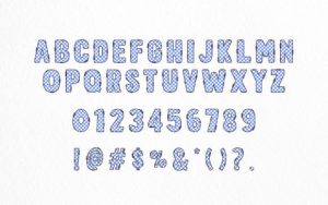 Alternative view of Checkered Retro Font