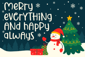 Alternative view of Cheerful Christmas Font