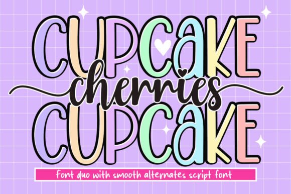 Cherries Cupcake Font