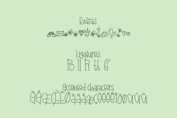Chick a Sketch Font - Image 3