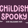 Childish Spooky Font