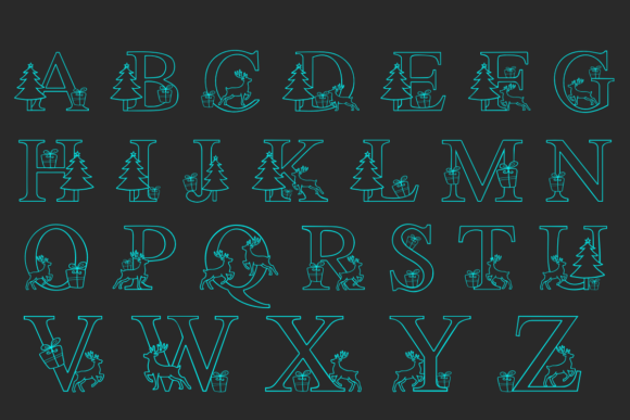 Chrismas Deer Font - Image 2