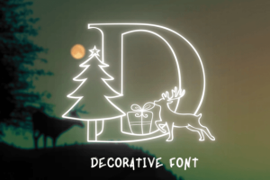 Chrismas Deer Font