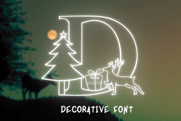 Chrismas Deer Font