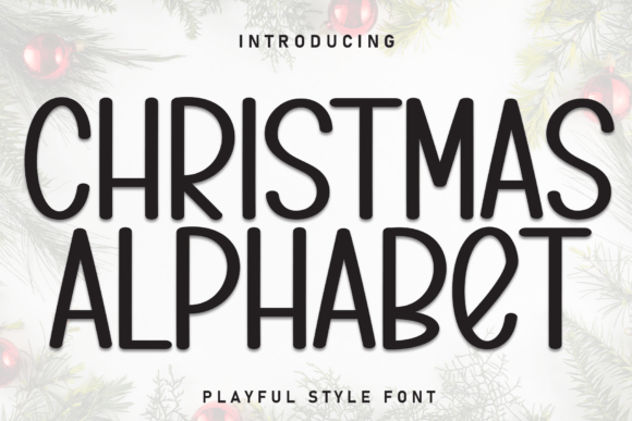 Christmas Alphabet Font Font
