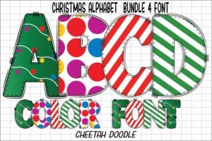 Christmas Alphabet Font