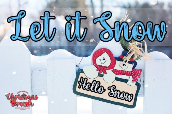 Christmas Brush Font - Image 9