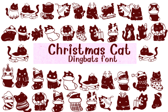 Christmas Cats Font