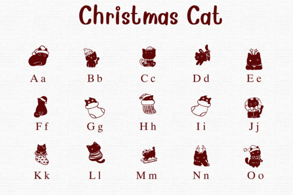Christmas Cats Font - Image 2