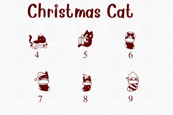 Christmas Cats Font - Image 4