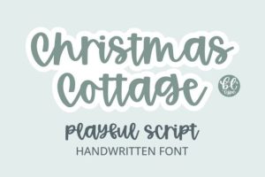 Christmas Cottage Font