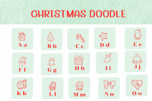 Alternative view of Christmas Doodle Font