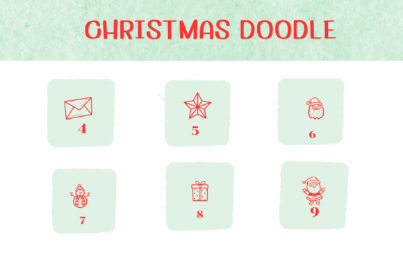 Christmas Doodle Font - Image 4