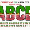 Christmas Elf Army Font