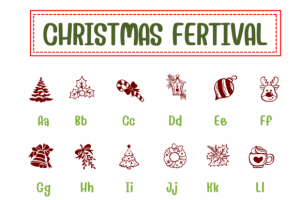 Alternative view of Christmas Festival Font