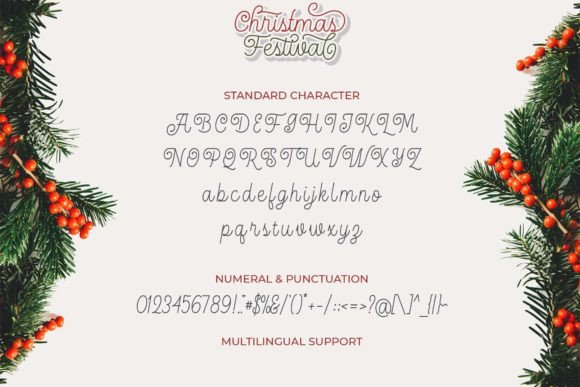 Christmas Festival Font - Image 9
