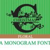 Christmas Floral Font