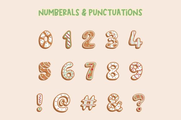 Christmas Gbread Font - Image 3