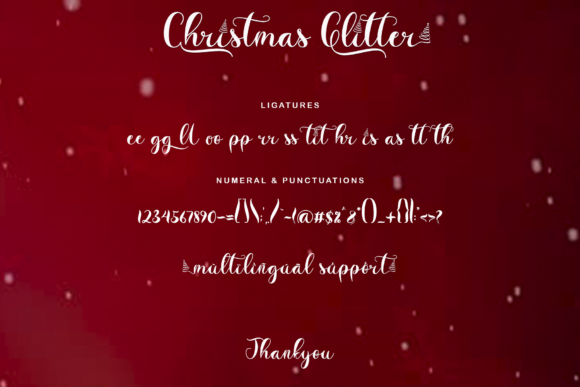 Christmas Glitter Font - Image 8