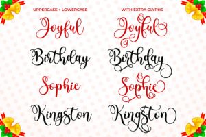 Alternative view of Christmas Highway Font