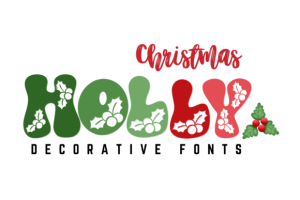 Christmas Holly Font
