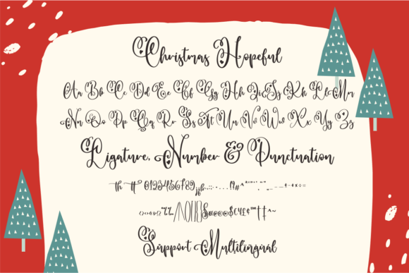 Christmas Hopeful Duo Font - Image 7