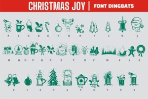 Alternative view of Christmas Joy Font