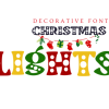 Christmas Lights Font