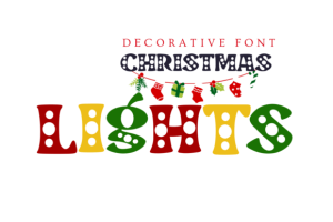 Christmas Lights Font