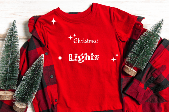 Christmas Lights Font - Image 7