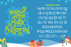 Alternative view of Christmas Midnight Font