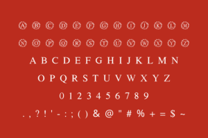 Alternative view of Christmas Monogram Font