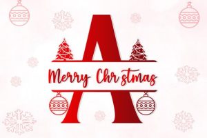 Christmas Monogram Font