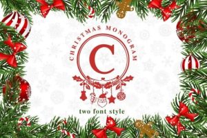 Christmas Monogram Font