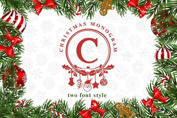 Christmas Monogram Font