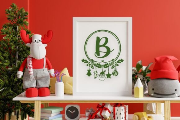 Christmas Monogram Font - Image 5