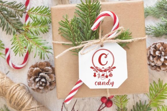 Christmas Monogram Font - Image 6