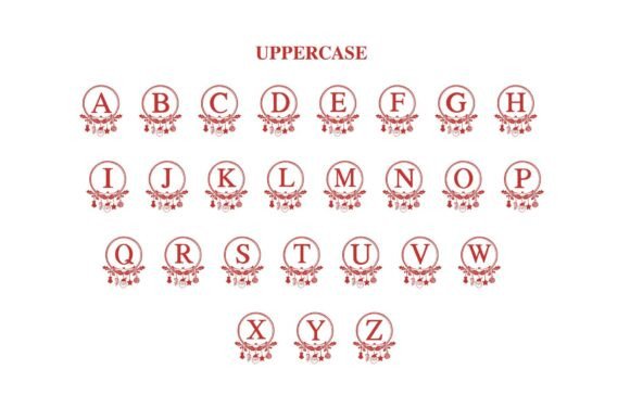 Christmas Monogram Font - Image 8