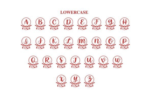 Christmas Monogram Font - Image 9