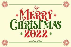 Alternative view of Christmas Moonday Font