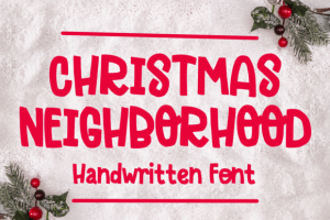 Christmas Neighborhood Font