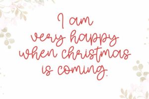 Alternative view of Christmas Plan Font